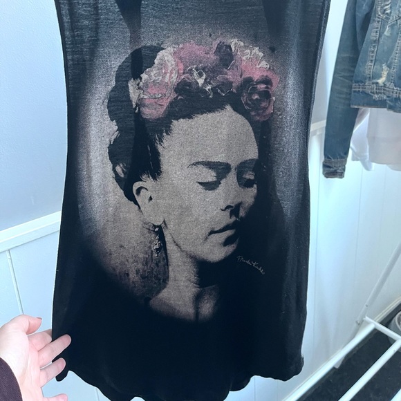 Frida Kahlo Open Back Swing Tank - Picture 2 of 5